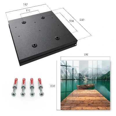 Mountain lake Wall mounted key box
