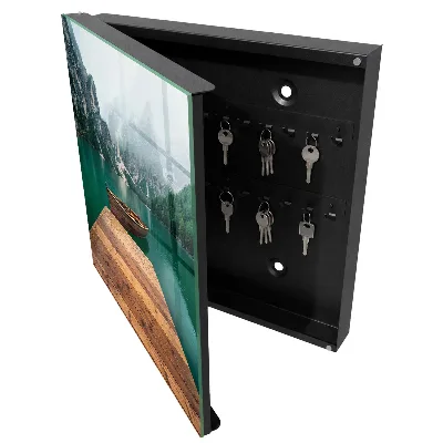 Mountain lake Wall mounted key box