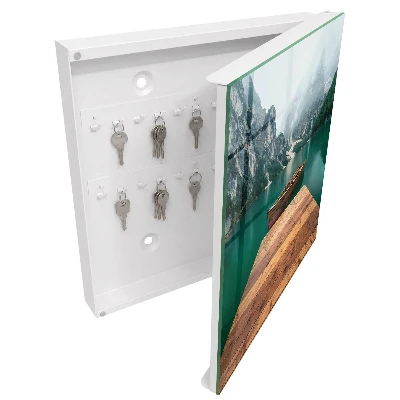 Mountain lake Wall mounted key box