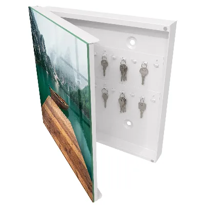 Mountain lake Wall mounted key box
