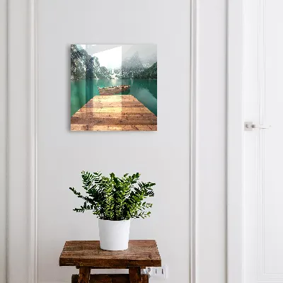 Mountain lake Wall mounted key box