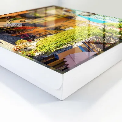 Colorful town Key cabinet