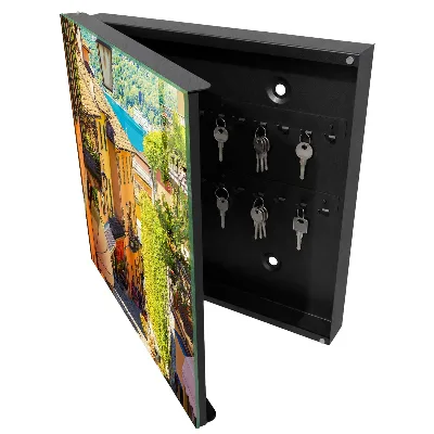 Colorful town Key cabinet