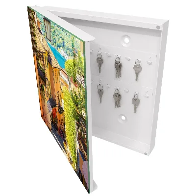 Colorful town Key cabinet