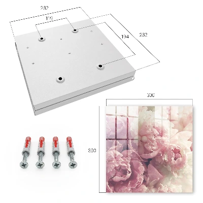 Peony flowers Key cabinet