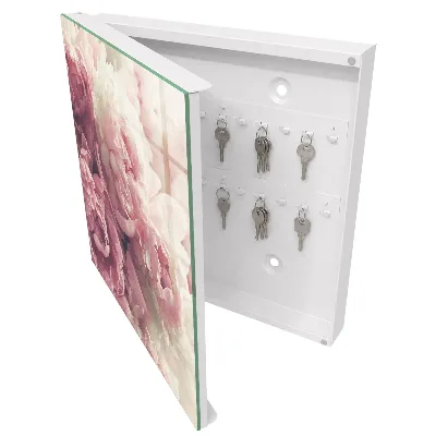 Peony flowers Key cabinet