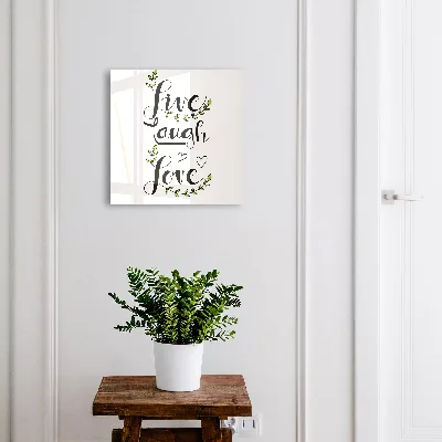Positive typography Key cabinet