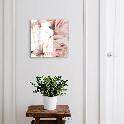 Pastel roses Key box for wall