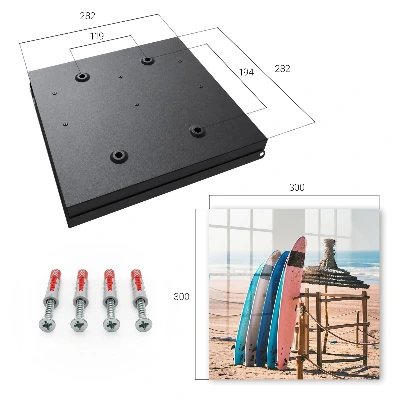 Beach surfboards Wall mounted key box