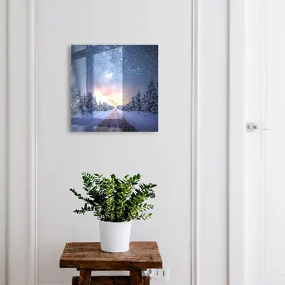 Stars over the road Key box for wall