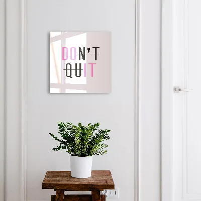 Motivational typography Wall mounted key box