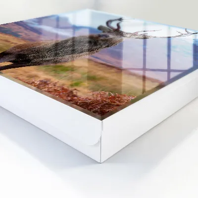 Deer in the mountains Key box for wall