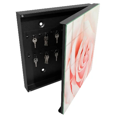 Romantic rose Wall mounted key box