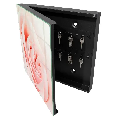 Romantic rose Wall mounted key box