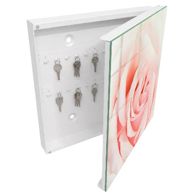 Romantic rose Wall mounted key box