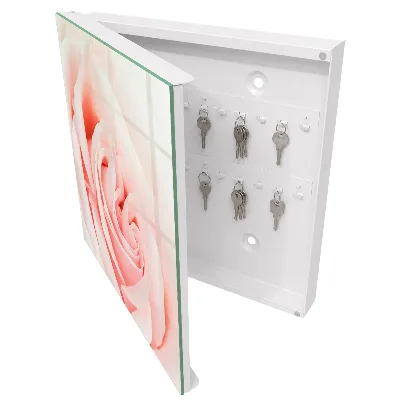 Romantic rose Wall mounted key box