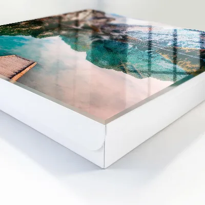 Mountain landscape Key box for wall