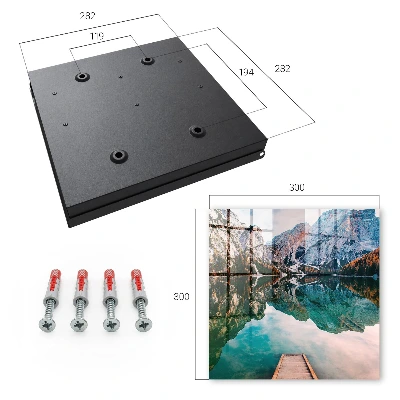 Mountain landscape Key box for wall