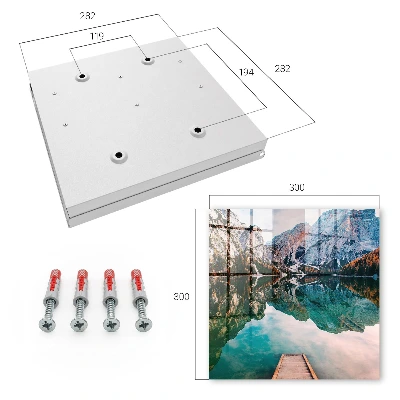 Mountain landscape Key box for wall