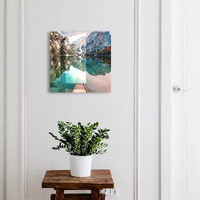 Mountain landscape Key box for wall