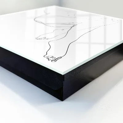 Woman line art Key cabinet