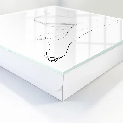 Woman line art Key cabinet