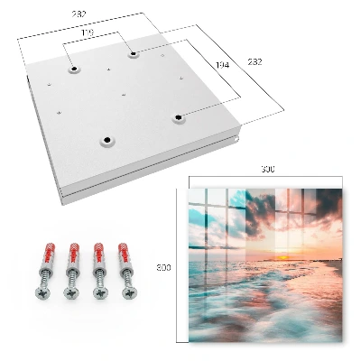 Sunset Key box for wall