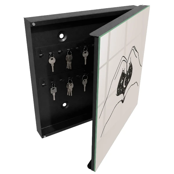 Heart cosmos Key box for wall