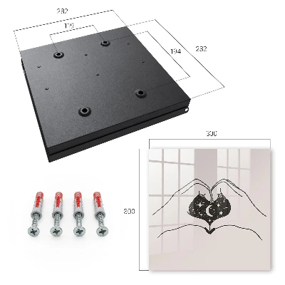 Heart cosmos Key box for wall
