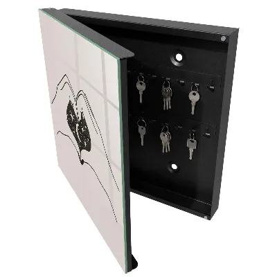 Heart cosmos Key box for wall