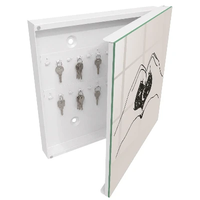 Heart cosmos Key box for wall