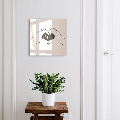 Heart cosmos Key box for wall