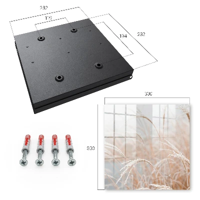 Autumn ears of grain Wall mounted key box