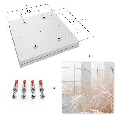 Autumn ears of grain Wall mounted key box