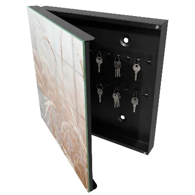 Autumn ears of grain Wall mounted key box