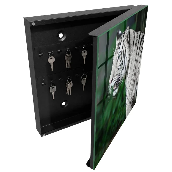 White tiger Key box for wall
