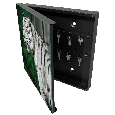 White tiger Key box for wall