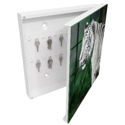 White tiger Key box for wall