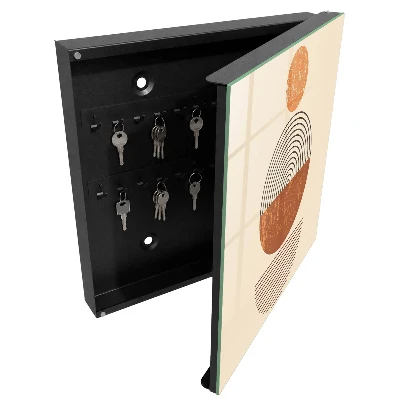 Retro geometry Wall mounted key box