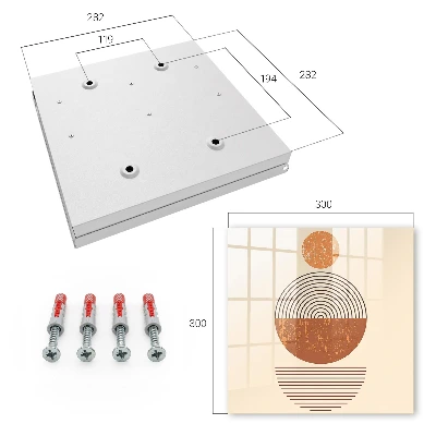 Retro geometry Wall mounted key box