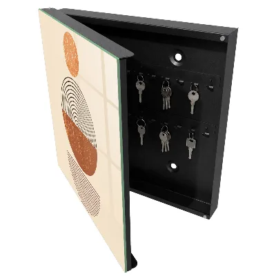 Retro geometry Wall mounted key box