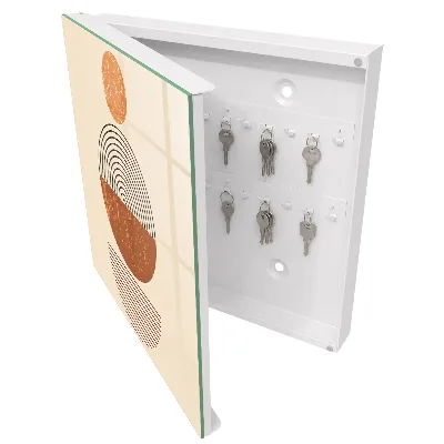 Retro geometry Wall mounted key box