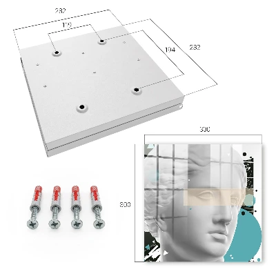 Modern art Wall mounted key box