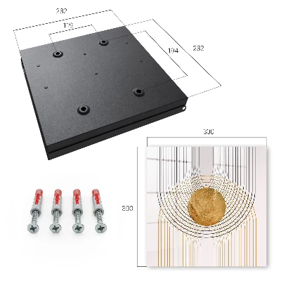 Circles and lines Key cabinet
