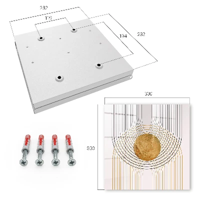 Circles and lines Key cabinet