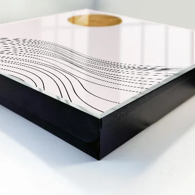 Waves and circle Key box for wall