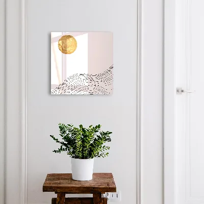 Waves and circle Key box for wall