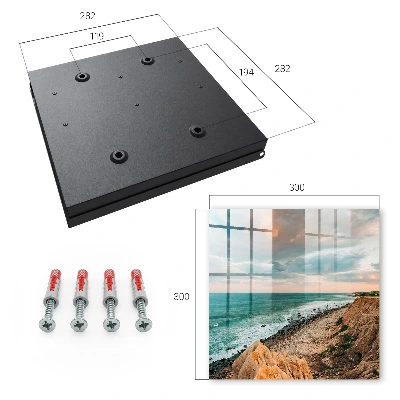 Ocean cliff Wall mounted key box