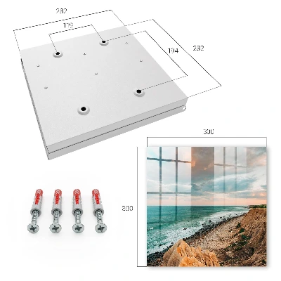 Ocean cliff Wall mounted key box