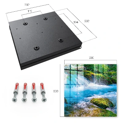 Peaceful river Key box for wall